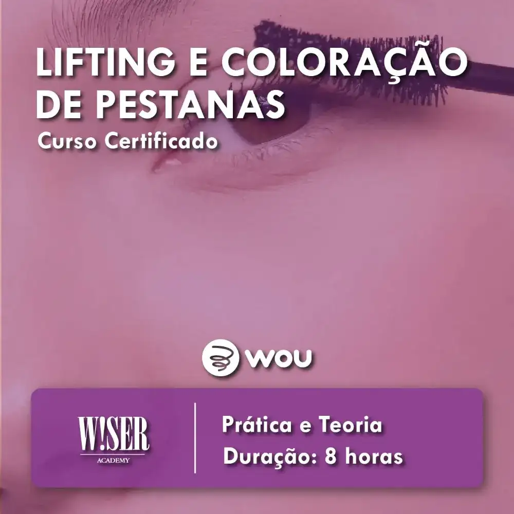 Curso de Lifting e Coloração Pestanas em Coimbra