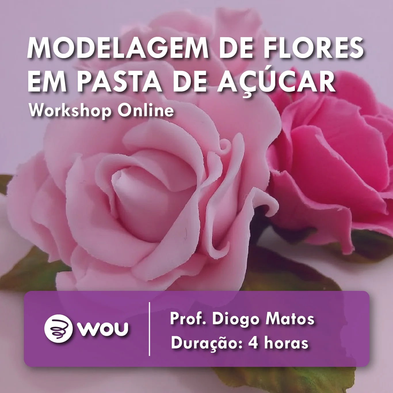 Workshop Modelagem de Flores em Pasta de Açúcar