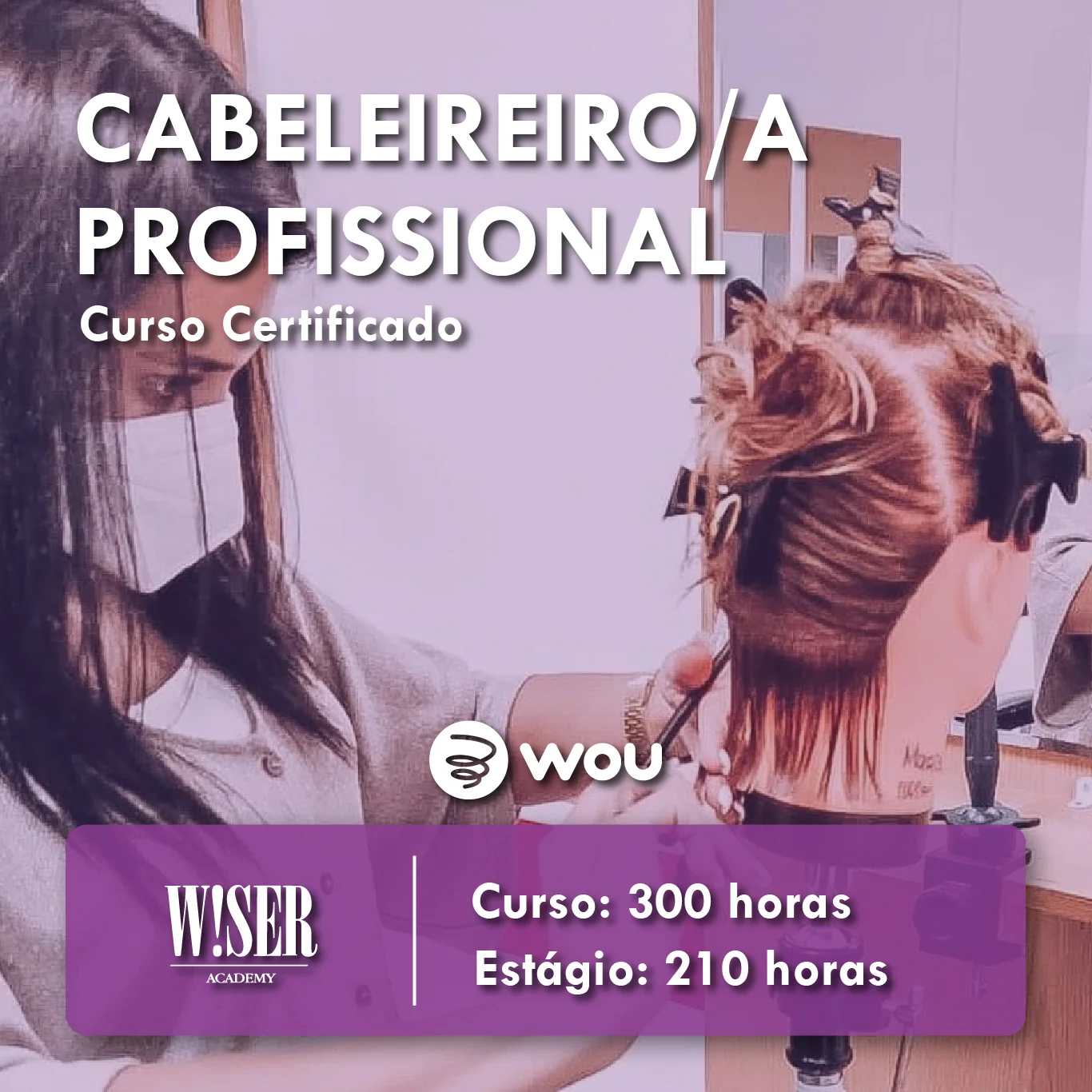 Curso de Cabeleireiro Profissional em Coimbra