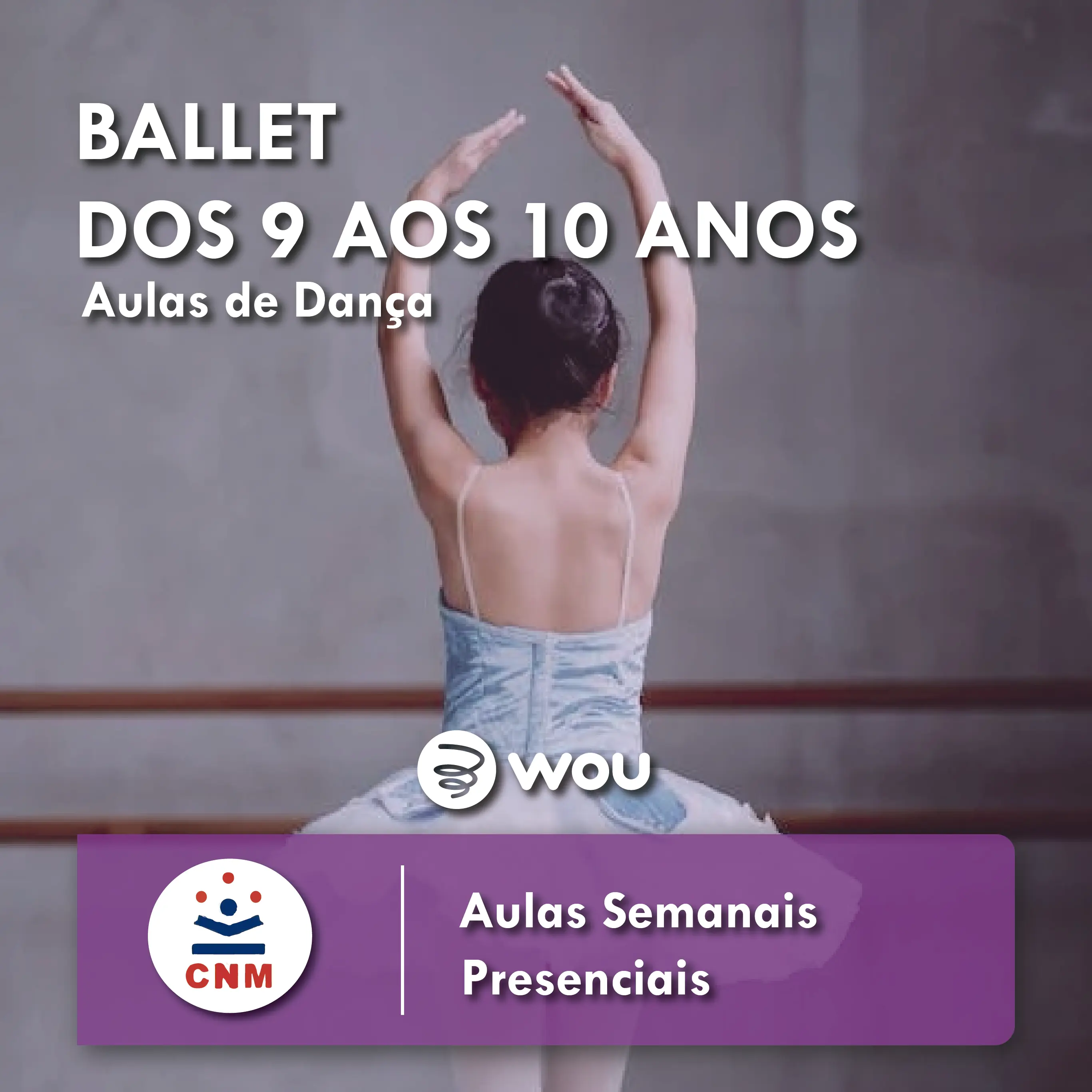 Aulas de Ballet para Crianças dos 9 aos 10 anos em Coimbra