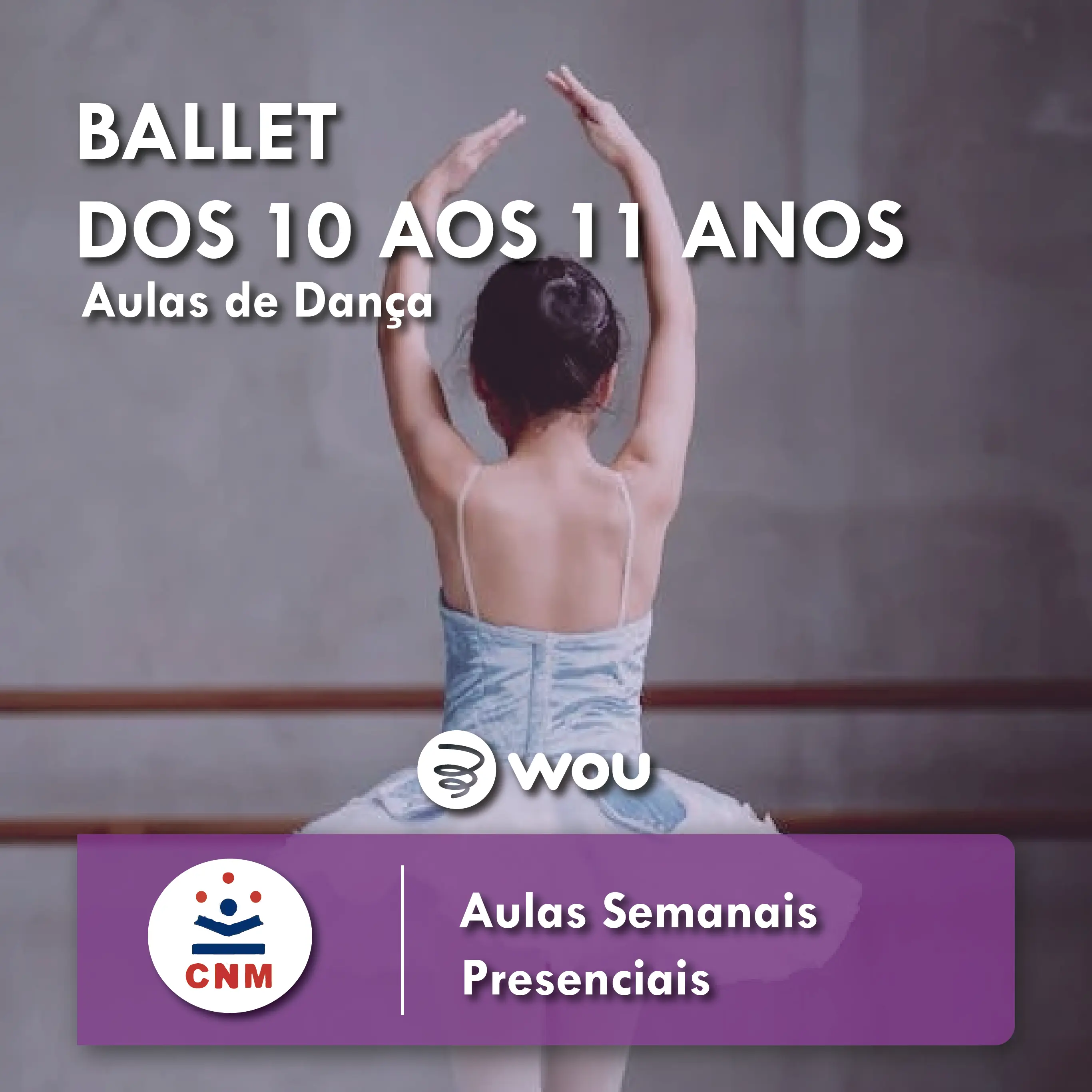 Aulas de Ballet para Crianças dos 10 aos 11 anos em Coimbra