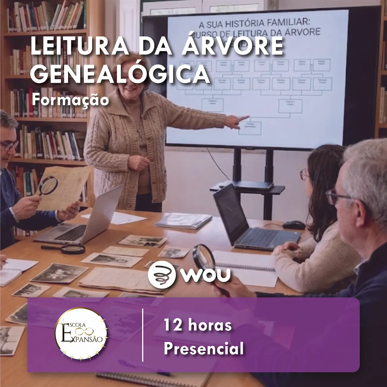 Curso de Leitura da Árvore Genealógica em Aveiro