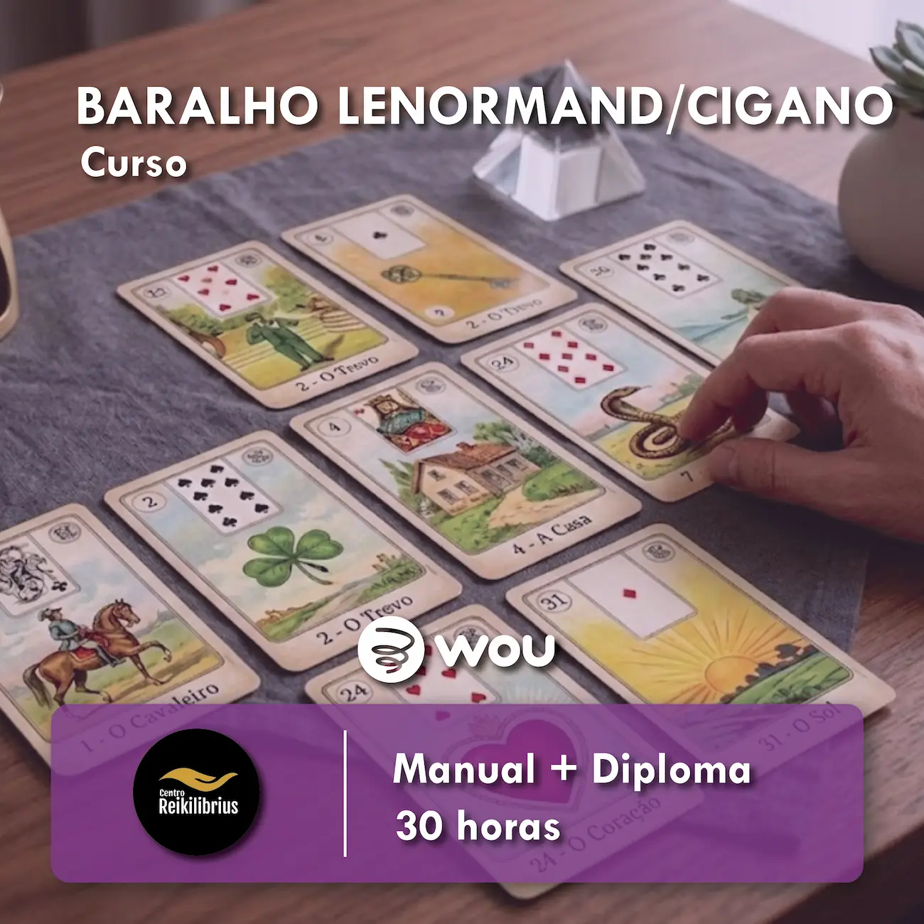 Curso de Baralho Lenormand (Baralho Cigano) em Aveiro