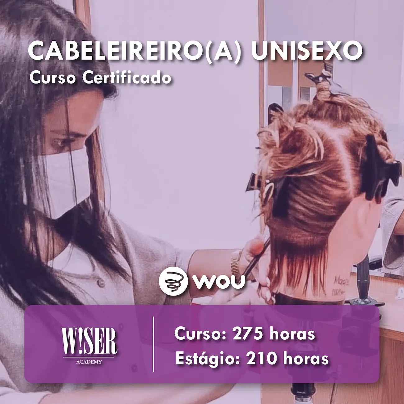 Curso de Cabeleireiro Profissional em Coimbra